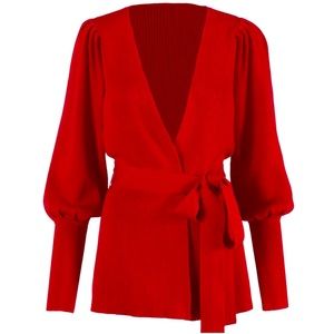 CAbi red Caberet sweater